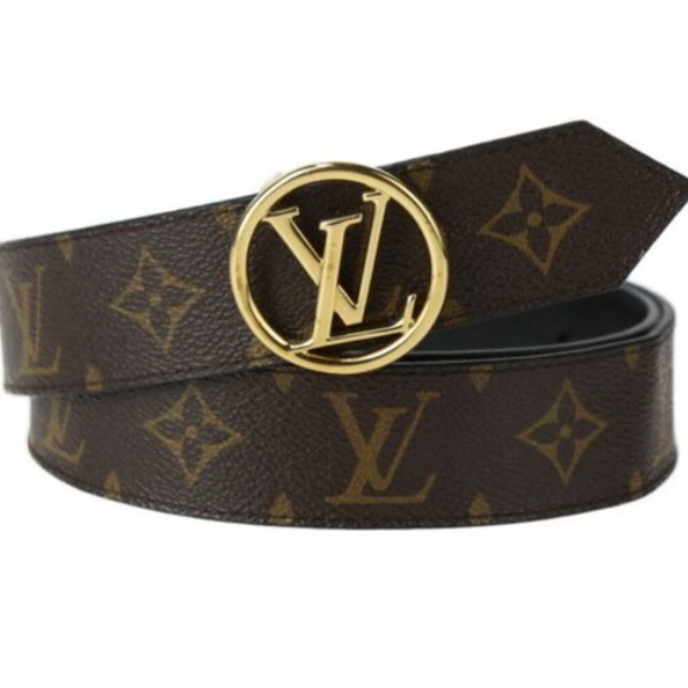 LOUIS VUITTON Santur LV Circular Reversibl 42/105mm Women's Belt M0168S